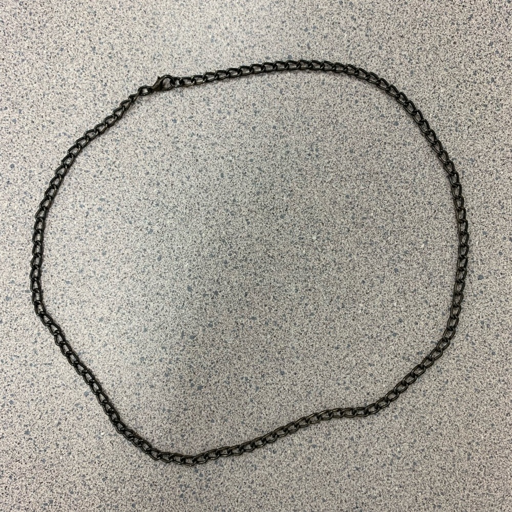 Initial Outfitters Gunmetal Necklace 24 inches